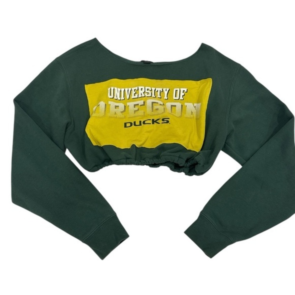 Oregon Ducks Crop Top Sweater Size Small